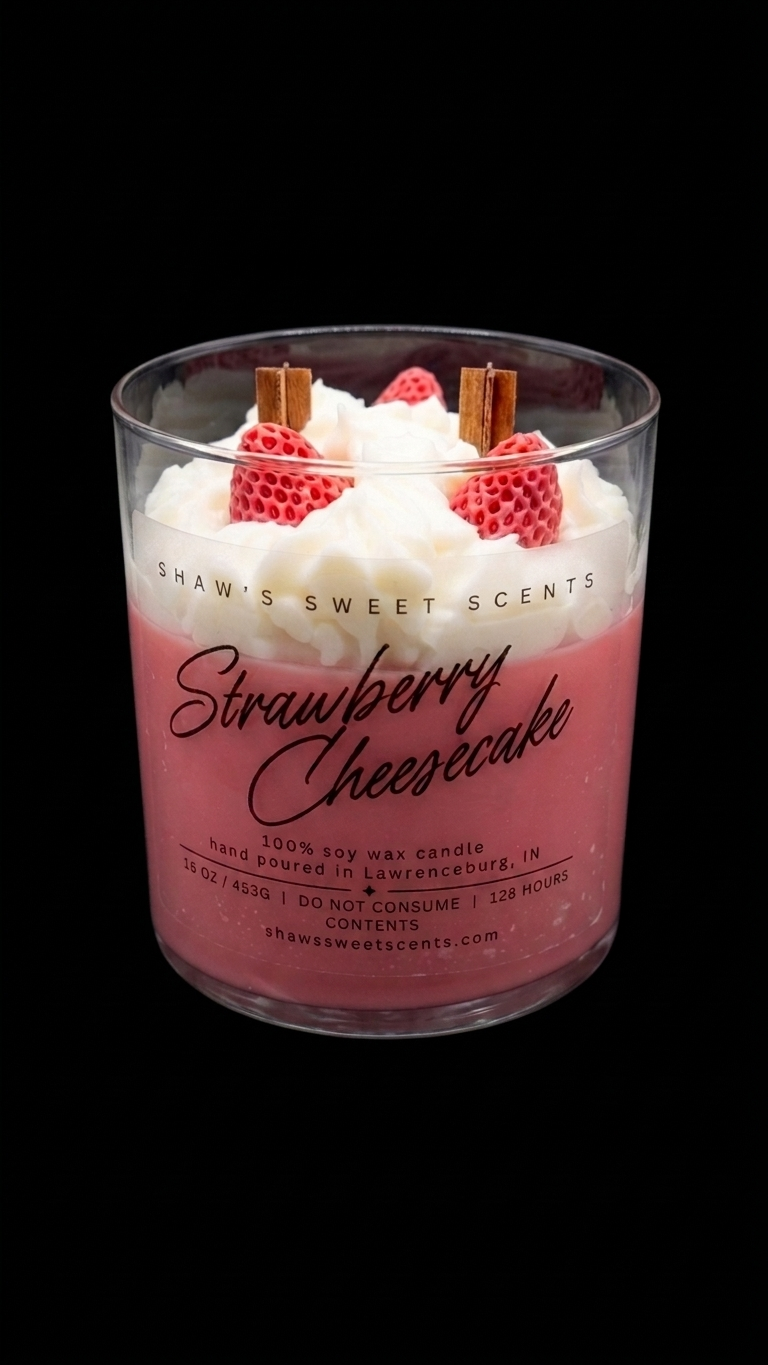 Strawberry Cheesecake Candle ~ 16oz