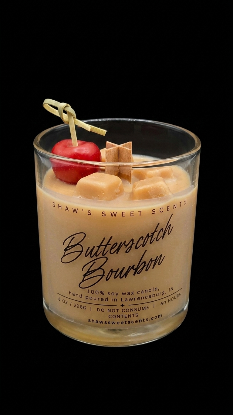 Butterscotch Bourbon Candle ~8oz