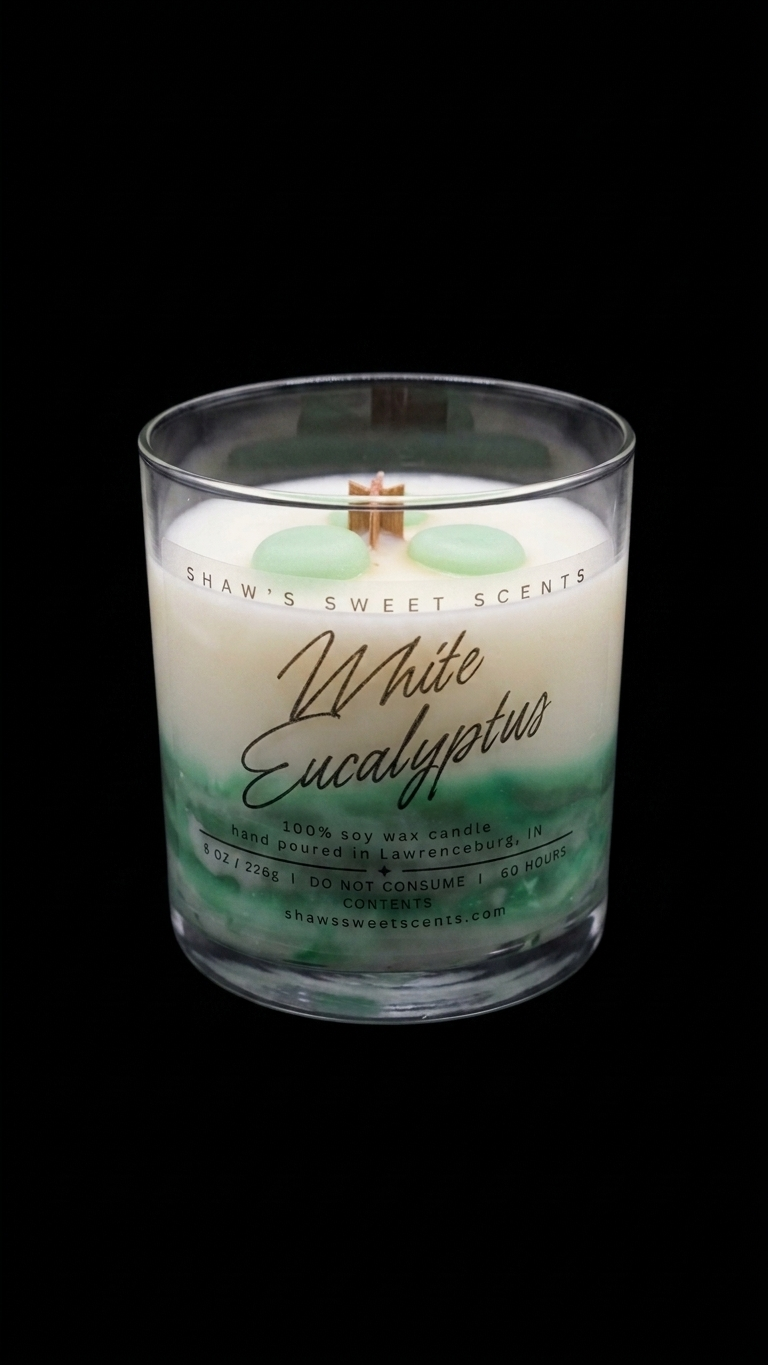 White Eucalyptus Candle ~8oz