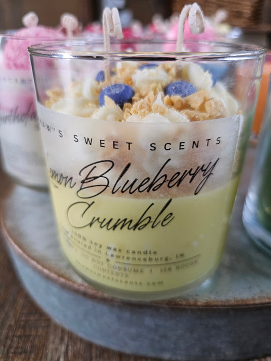 Lemon Blueberry Crumble Candle ~ 16oz