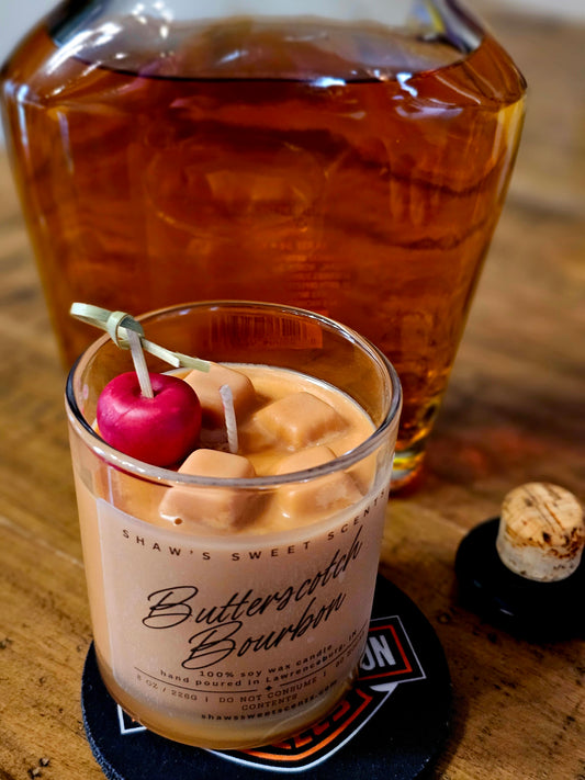 Butterscotch Bourbon Candle ~8oz