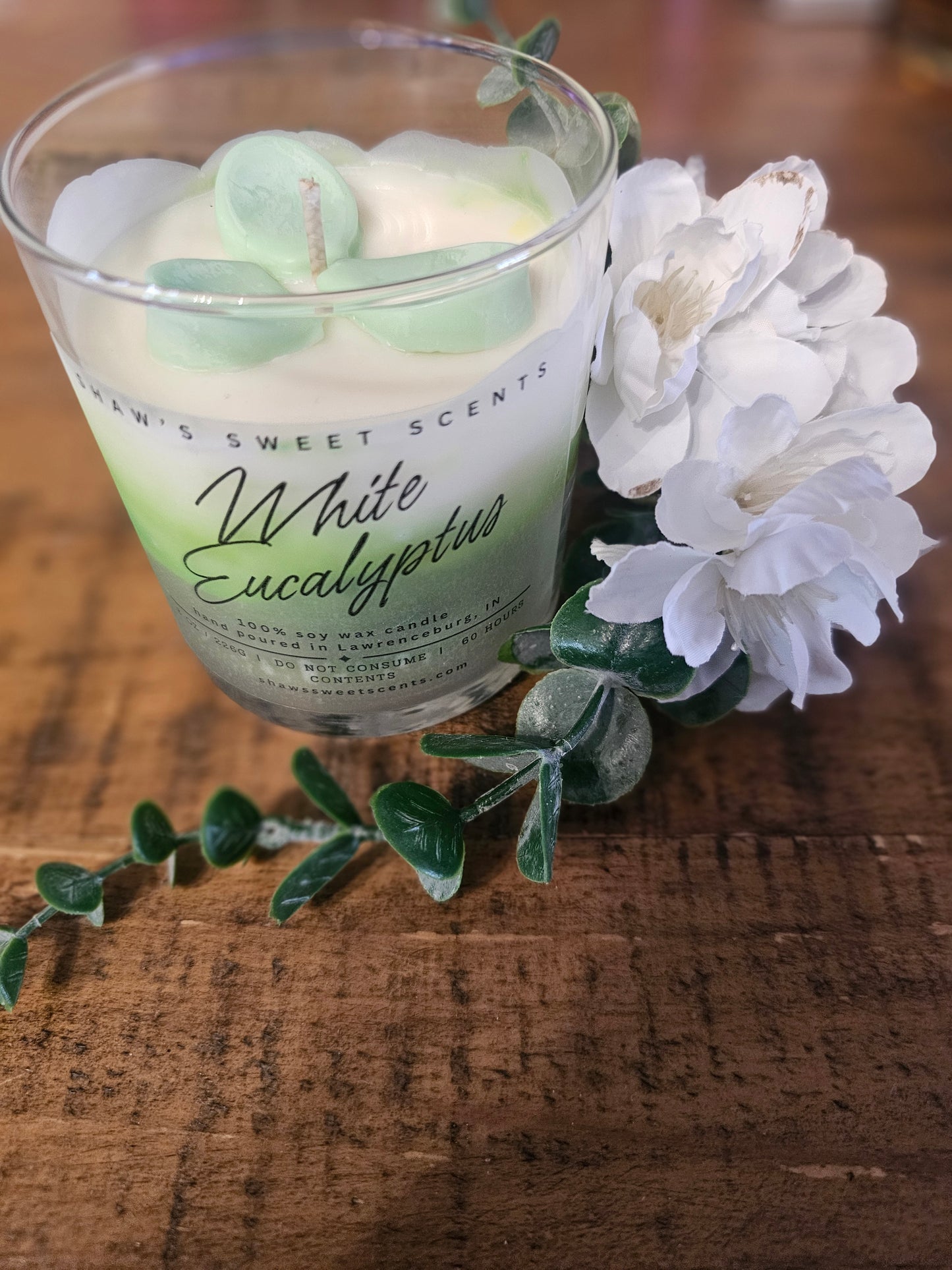 White Eucalyptus Candle ~8oz